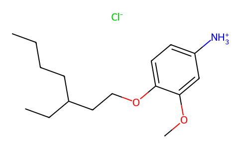 m-Anisidine, 4-((3-ethylheptyl)oxy)-, hydrochloride 15382-68-0